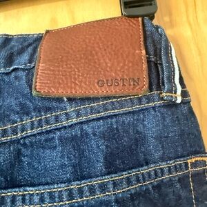Gustin skinny Indigo Denim with Tan Stitching